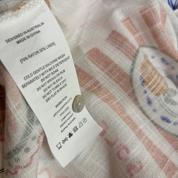 Paper Heart L Sleeveless Dress Aperol Spritz/Capri/Positano with POCKETS! - Picture 7 of 9